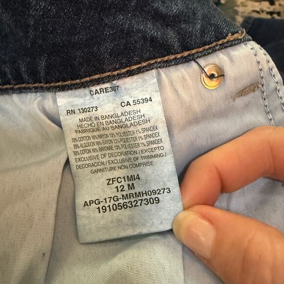 Riders by Lee Jeans Indigo Womens 12 Bootcut Mid Rise 90s Retro Grunge Western - Picture 6 of 10